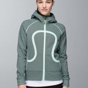 Lululemon Scuba Hoodie Double Diamond Fresh Teal